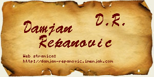 Damjan Repanović vizit kartica